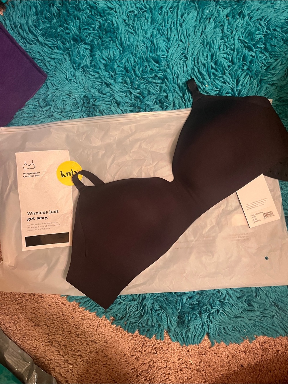 knix Wireless Contour Bra - Black